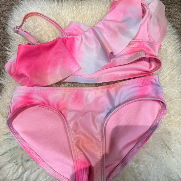 BRAND NEW LOT of 2 Justice Swimsuits - size XS 5/6 kids - Picture 1 of 3